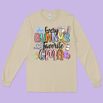 Every Bunnys Favorite Cma Long Sleeve Tee Designed By Maliassmallbusiness