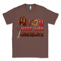 Chestnut i love you more than chocolate Classic Tee - AdoDesignShop