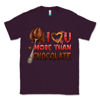 Plum i love you more than chocolate Classic Tee - AdoDesignShop