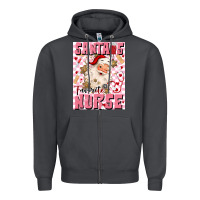 Smoke santas favorite nurse Zipper Hoodie - MaliasSmallBusiness