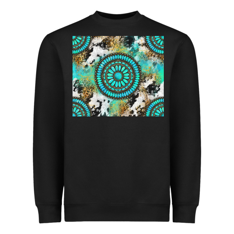 Gemstone Leopard Cowhide Heavyweight Sweatshirt by NancyCooperArtShop | Teevron