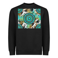 Black gemstone leopard cowhide Heavyweight Sweatshirt - NancyCooperArtShop