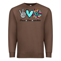 Chestnut Peace Love Sunshine Premium Sweatshirt - Bettercallsaul