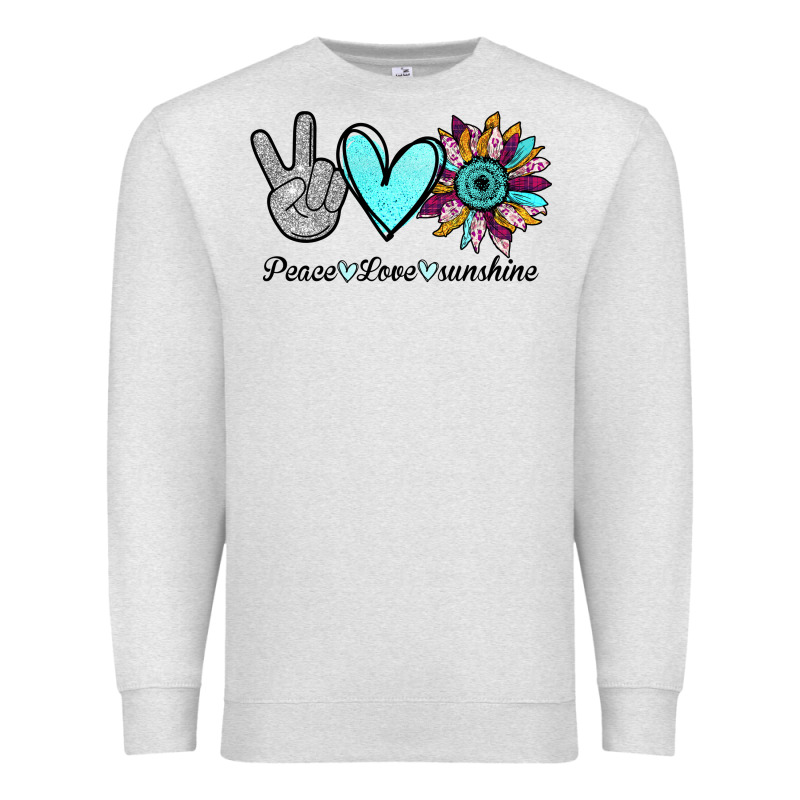 Peace Love Sunshine Premium Sweatshirt by Bettercallsaul | Teevron
