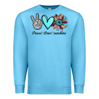 Ocean Blue Peace Love Sunshine Premium Sweatshirt - Bettercallsaul