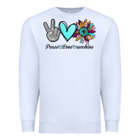 White Peace Love Sunshine Premium Sweatshirt - Bettercallsaul