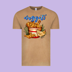 Nuggets Vintage Tee Designed By Adodesignshop