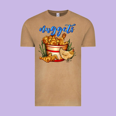 Nuggets Vintage Tee Designed By Adodesignshop