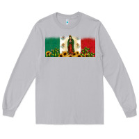 Moon Dust lady of guadalupe mexican flag Long Sleeve Tee - JahusDesignShop
