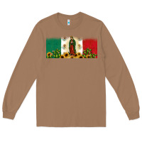 Toasted Coconut lady of guadalupe mexican flag Long Sleeve Tee - JahusDesignShop