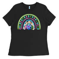 Black easter rainbow Ladies Tee - RanaPortraitStore