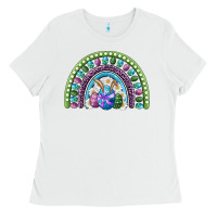 White easter rainbow Ladies Tee - RanaPortraitStore
