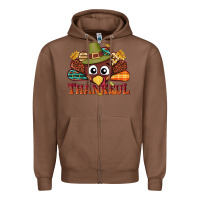 Chestnut western thankful thanksgiving turkey Zipper Hoodie - NancyCooperArtShop