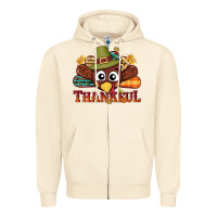 Sandshell western thankful thanksgiving turkey Zipper Hoodie - NancyCooperArtShop