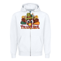 White western thankful thanksgiving turkey Zipper Hoodie - NancyCooperArtShop