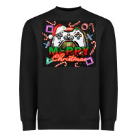 Black gamer merry christmas Heavyweight Sweatshirt - NancyCooperArtShop