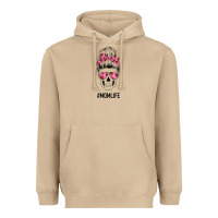 Mushroom Pink Flower Mom Skull Heavyweight Hoodie - Bettercallsaul