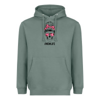 Sage Pink Flower Mom Skull Heavyweight Hoodie - Bettercallsaul