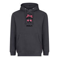Smoke Pink Flower Mom Skull Heavyweight Hoodie - Bettercallsaul