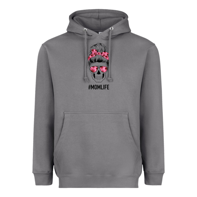 Pink Flower Mom Skull Heavyweight Hoodie by Bettercallsaul | Teevron