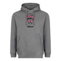 Storm Pink Flower Mom Skull Heavyweight Hoodie - Bettercallsaul
