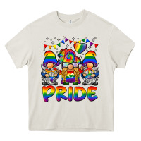 Cream pride gnome Heavy Core Tee - BarkalooDesign