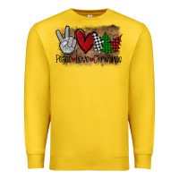Peace Love Christmas Premium Sweatshirt | Teevron