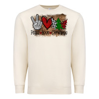 Sandshell Peace Love Christmas Premium Sweatshirt - Bettercallsaul