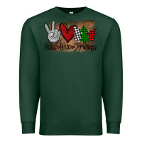 Sports Green Peace Love Christmas Premium Sweatshirt - Bettercallsaul