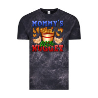 Cloud Black mommy's little nugget Vintage Tee - AdoDesignShop