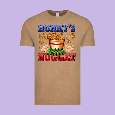 Mommy's Little Nugget Vintage Tee Designed By Adodesignshop