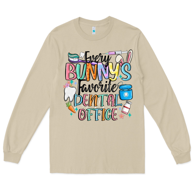 Every Bunnys Favorite Dental Office Long Sleeve Tee by MaliasSmallBusiness | Teevron