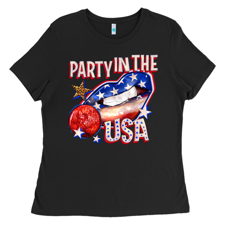 Party In The Usa Billie Wilder Ladies Tee by texasbilliewilder | Teevron
