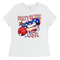 White party in the usa billie wilder Ladies Tee - texasbilliewilder