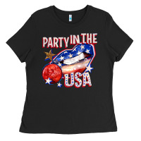 Party In The Usa Billie Wilder Ladies Tee | Teevron
