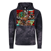 Cloud Black christmas reinder Vintage Hoodie - JahusDesignShop