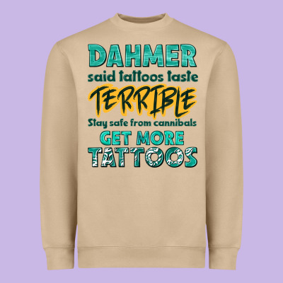 Get More Tattoos Heavyweight Sweatshirt Designed By Nancycooperartshop