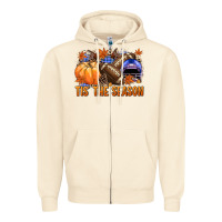 Sandshell tis the season football Zipper Hoodie - NancyCooperArtShop