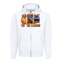 Tis The Season Football Zipper Hoodie | Teevron
