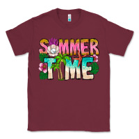 Burgundy Summer Time Classic Tee - CowhideDigitalArt
