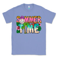 Colony Blue Summer Time Classic Tee - CowhideDigitalArt