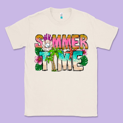 Summer Time Classic Tee Designed By Cowhidedigitalart
