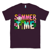 Plum Summer Time Classic Tee - CowhideDigitalArt