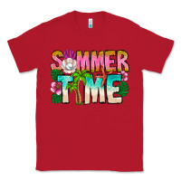 Red Summer Time Classic Tee - CowhideDigitalArt