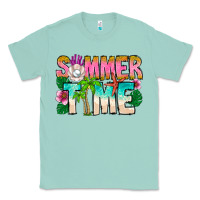 Seafoam Summer Time Classic Tee - CowhideDigitalArt