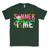Sports Green Summer Time Classic Tee - CowhideDigitalArt
