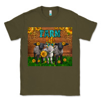 Army Green Western Baby Sheeps Farm Life Garden Classic Tee - LillyAllenDesigns