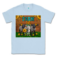 Dusty Blue Western Baby Sheeps Farm Life Garden Classic Tee - LillyAllenDesigns