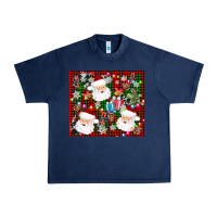 Navy santa christmas Urban Heavy Tee - AdoDesignShop