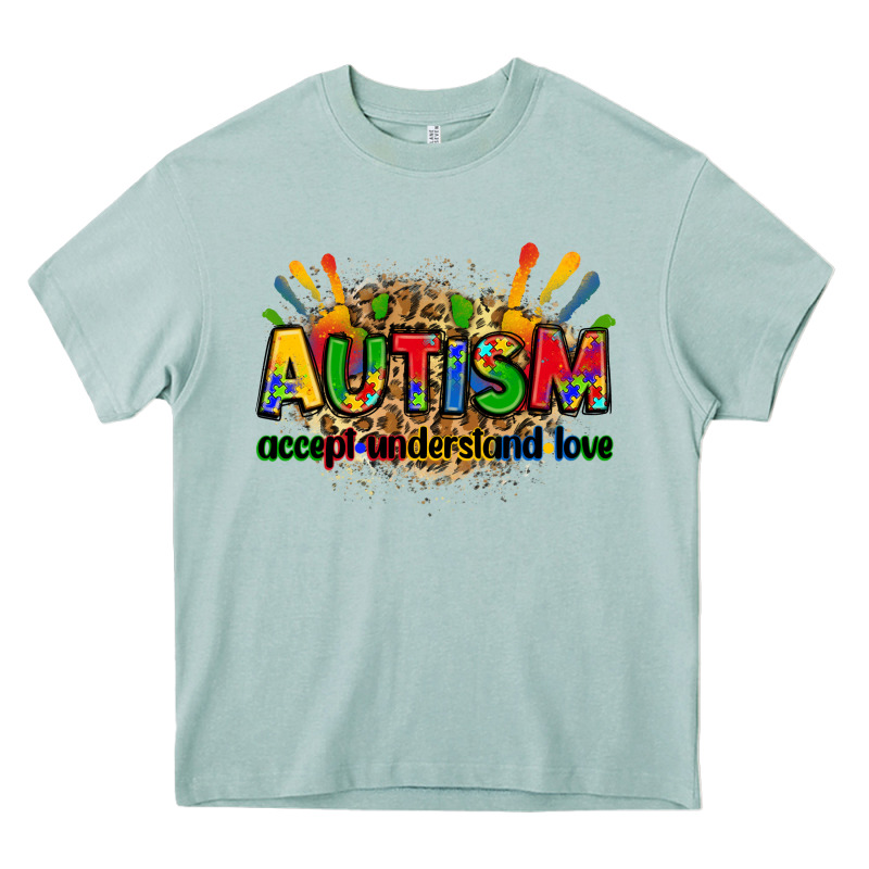 Autism Accept Understand Love Heavy Core Tee by Zillion Design Studio | Teevron